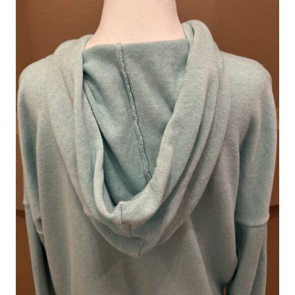 Vineyard Vines Cotton Hoodie Teal Spellout Logo Womens Size L - Picture 5 of 7